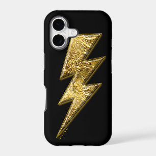 Gold Lightning Bolt iPhone 5 Cases