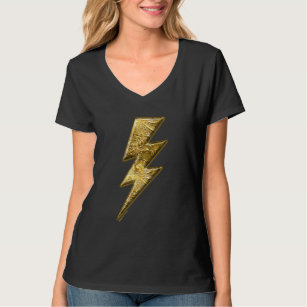 Gold Lightning Bolt Women's T-Shirt