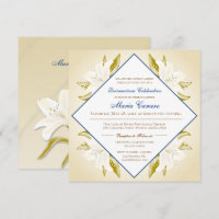 Gold Lilies & Navy Blue Quinceañera