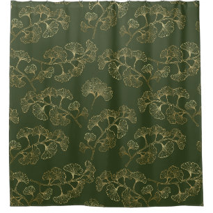 Gold Line Botanical Pattern
