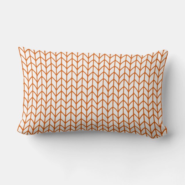 GOLD LINE KNIT Lumbar Pillow (Back)