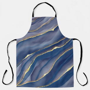 Gold Line: Luxury Abstract Inkscape Apron