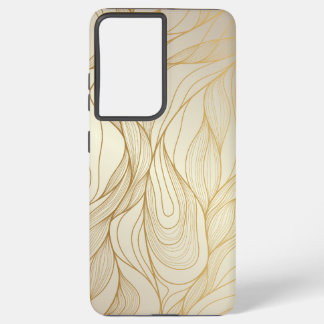 Gold lines Seamless Pattern Samsung Galaxy Case