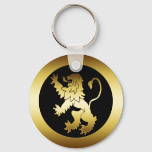 GOLD LION KEYCHAIN