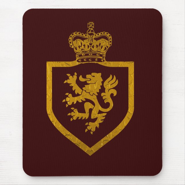 Gold Lion King Mouse Pad (Front)