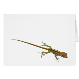 Gold Lizard Greeting Card
