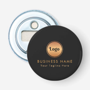Gold Logo & Custom Text Business Company Branded  Bottle Opener