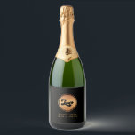 Gold Logo & Custom Text Business Company Branded  Sparkling Wine Label<br><div class="desc">These elegant sparkling wine labels would be great for your business/promotional needs! Easily add your logo and custom text by clicking on the "personalize" option.</div>