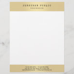 Gold Look Elegant Glamour Template Modern Trendy Letterhead<br><div class="desc">Gold Look Elegant Glamour Template Modern Trendy Letterhead.</div>