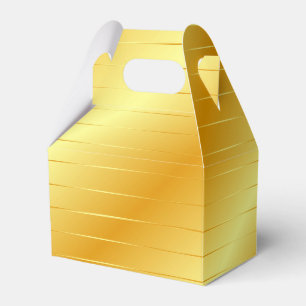 Gold Look Elegant Modern Template Trendy Glossy Favor Box