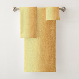 Gold Look Glamorous Template Elegant Trendy Bath Towel Set