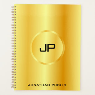 Gold Look Moderne Élégant Monogramme Modèle person