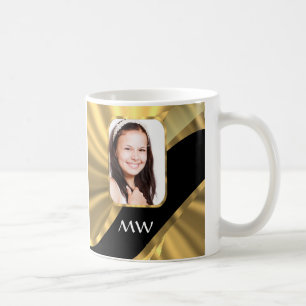 Gold look photo template coffee mug