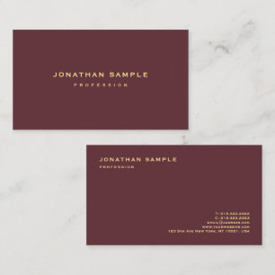 Gold Look Text Elegant Minimalist Design Luxury Business Card