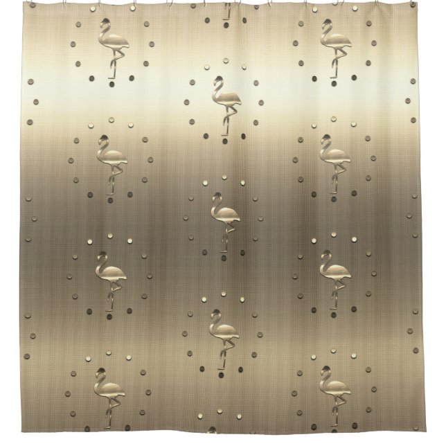 Gold Look Vintage Style Flamingos (Front)