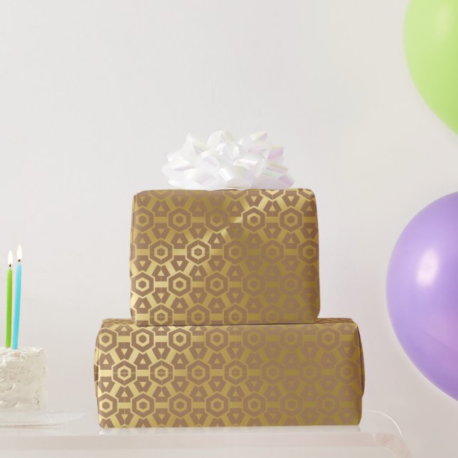 Gold  Look Wrapping Paper (Party Gifts)