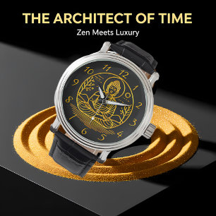Gold Looking Buddha Seated in Serene Meditation Watch