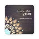 Gold Lotus Floral Mandala Wood Natural Wellness