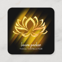 Gold Lotus Flower Yoga Instructor Zen Art Fire