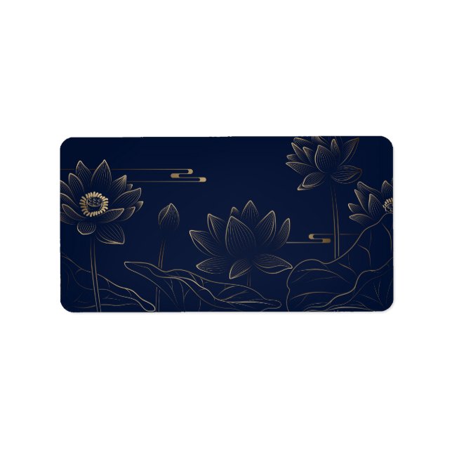Gold lotus label (Front)