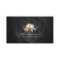 Gold Lotus Logo Elegant Black Floral