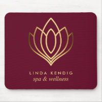 Gold lotus logo Ruby | Personalized add your name