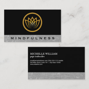 Gold Lotus Logo   Yoga Business Card
