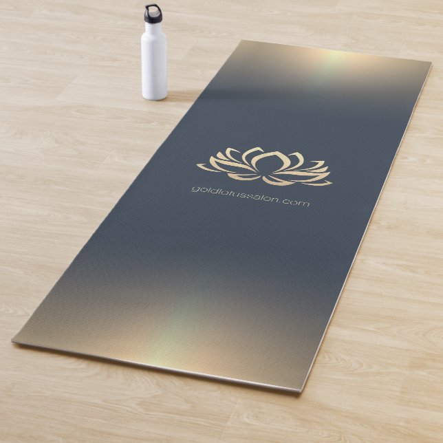 Gold Lotus Spa Beauty Salon Monogram Yoga Mat (In Situ)