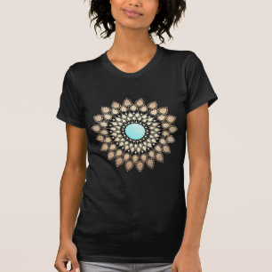 Gold Lotus Yoga and Meditation Teacher Health Spa T-Shirt