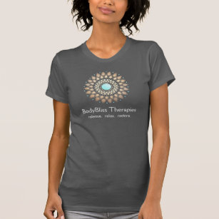 Gold Lotus Yoga and Meditation Teacher Health Spa T-Shirt