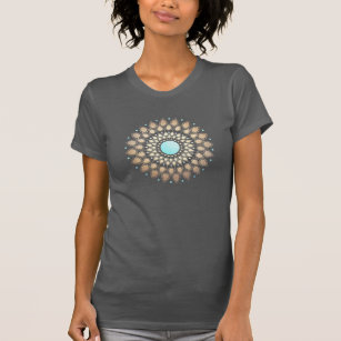 Gold Lotus Yoga and Meditation Teacher Health Spa T-Shirt