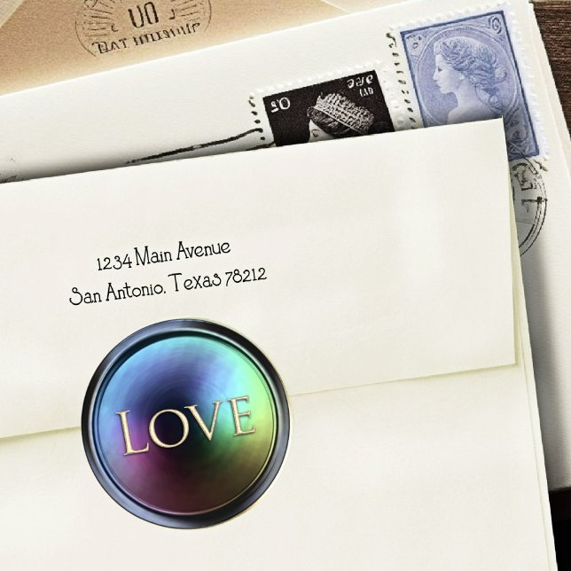 Gold Love Envelope Seal Dark Iridescent (Creator Uploaded)