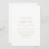 Gold Love Fancy Script Nuestra Boda Wedding