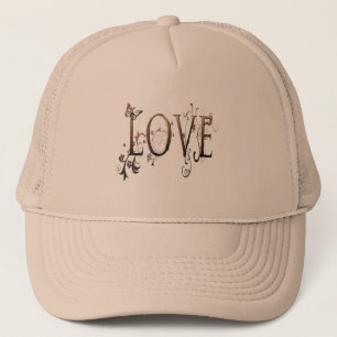 Gold Love Trucker Hat