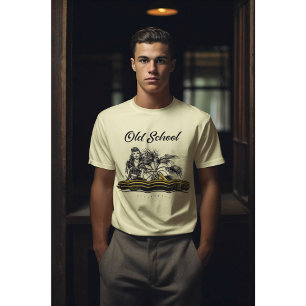 Gold Lowrider Retro Classic Car Convertible T-Shirt
