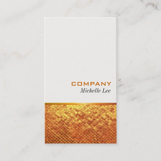 Gold Lustre Business Card (Front)
