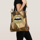 Gold Luxury Beauty Glam Glitter Drip Dripping Lips