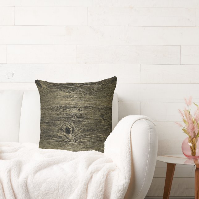 Gold Luxury Grain Throw Pillow (Couch)