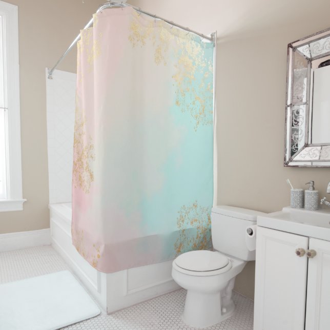 Gold Luxury Modern Blush Pink Soft Mint Collection (In Situ)