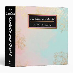 Gold Luxury Modern Blush Pink Soft Mint Collection Binder