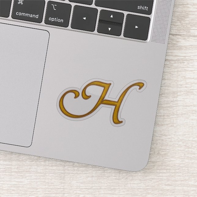 Gold Luxury Monogram H (Detail)