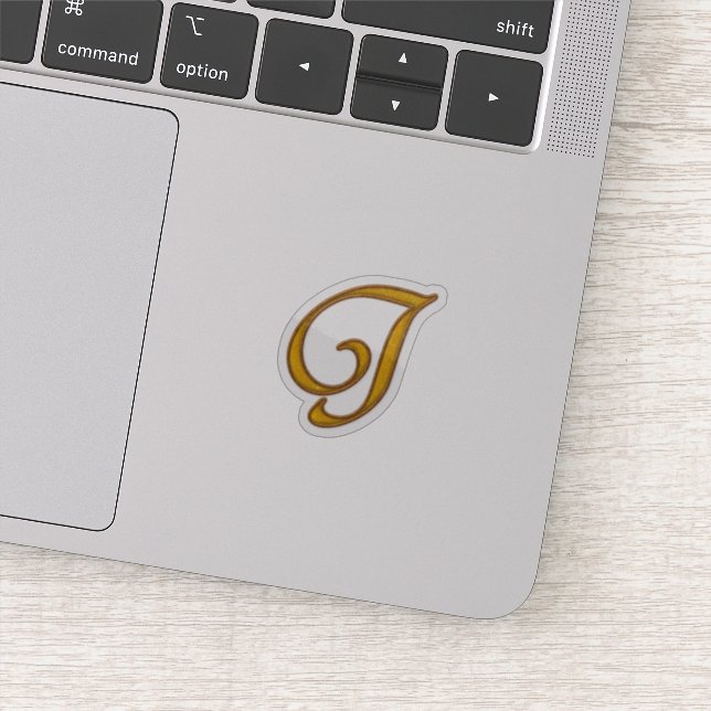 Gold Luxury Monogram J (Detail)