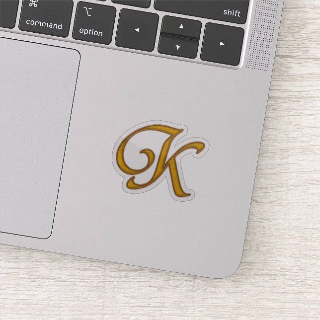 Gold Luxury Monogram K (Detail)