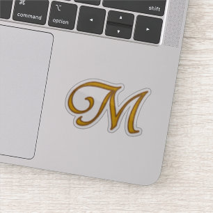 Gold Luxury Monogram M