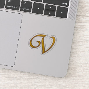 Gold Luxury Monogram V