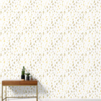 Gold Luxury Numbers & Currency Symbols Pattern