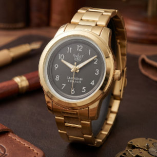 Gold Luxury Watch Classic Numeral Timepiece