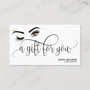 Gold Makeup Wink Eye brown Beauty Salon Gift Card