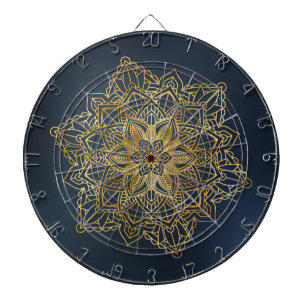 Gold Mandala Dartboard