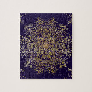 Gold mandala jigsaw puzzle